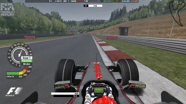 Grand Prix 4 | Hotlap Spa-Francorchamps | Topcam view смотреть онлайн