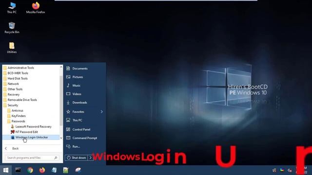 Windows Password Reset within 5 Second using Hirenboot CD (Live Windows 10) Part - 3 смотреть онлайн