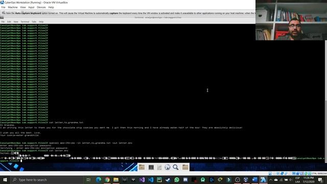 CISCO | Lab 9.1.1.6 Encrypting and Decrypting Data with OpenSSL смотреть онлайн