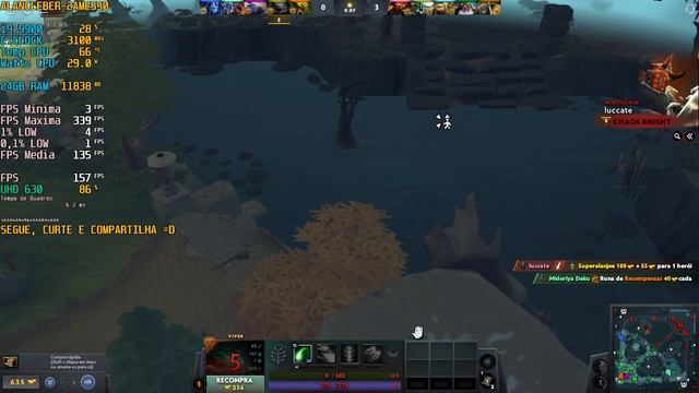 Dota 2, teste UHD 630 em Português PT-BR! Notebook 2AME550 смотреть онлайн