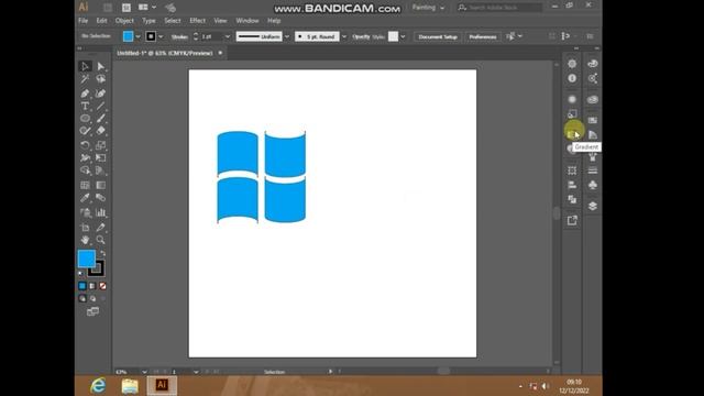 How to create Windows logo in Adobe illustrator | class 09 | Muneeb Graphic's смотреть онлайн