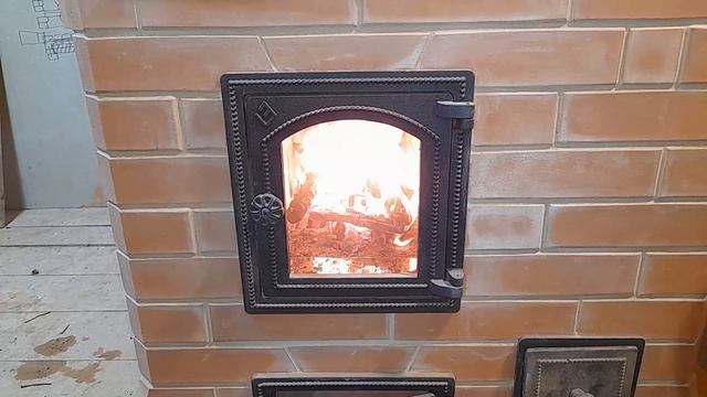 Печь для дачи (шведка) пошагово, первая (пробная топка) heating stove часть 20 смотреть онлайн