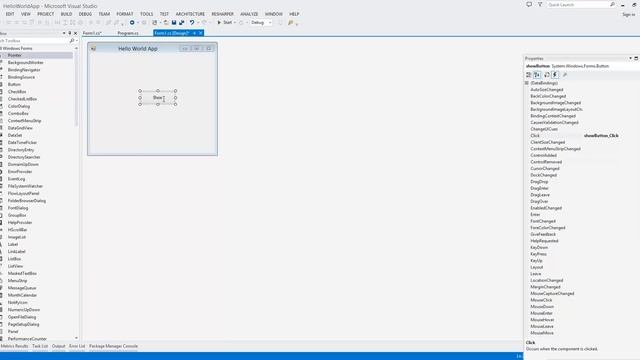 01 Introduction Windows Form visual studio using C# смотреть онлайн