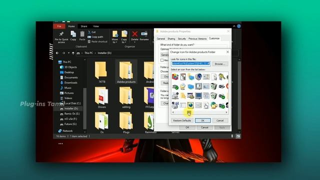 How to Change Folder icons in windows _ #windowsbasicsPs #plugins смотреть онлайн