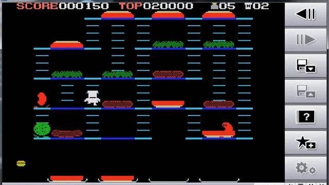 BurgerTime - MSX 1 Microsoft - emulador Pantheon 4.838 - testeado Windows 7 x64 смотреть онлайн