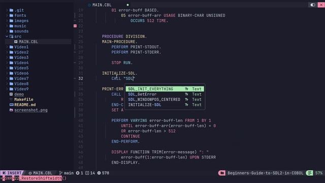 02 - Open Window - Beginners Guide to SDL2 in COBOL смотреть онлайн