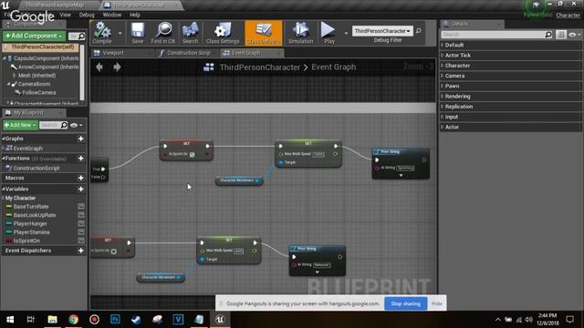 UNREAL ENGINE 4 TUTORIAL - BEGINNERS - PLAYER STAMINA FUNCTIONALITY #06 смотреть онлайн