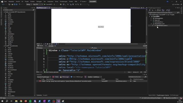Tutorial WPF Teil2 - Event Handling und Debug смотреть онлайн
