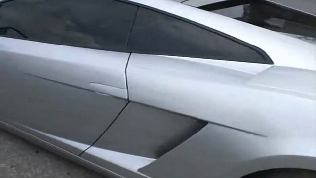 SILVER LAMBORGHINI GALLARDO SE (great exhaust) смотреть онлайн