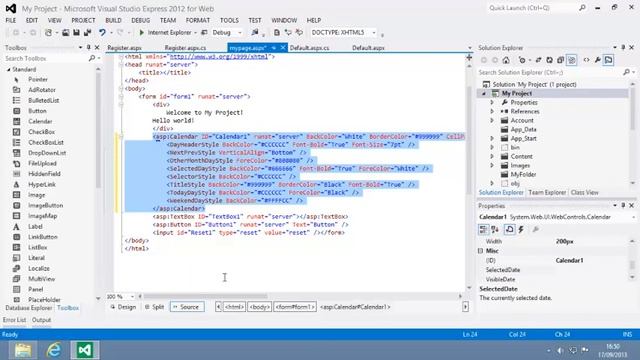 ASP.NET 4.5 Essential Skills Lesson 1-16: Use the QuickTasks Menu смотреть онлайн