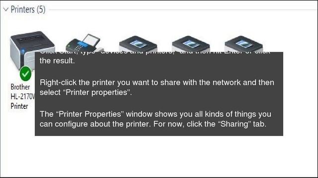 How to Set Up a Shared Network Printer in Windows 7, 8, or 10 смотреть онлайн