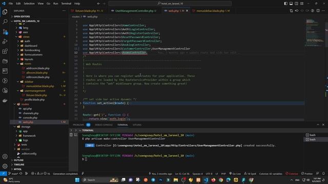 Create page User list Laravel 10 | Hotel Management смотреть онлайн