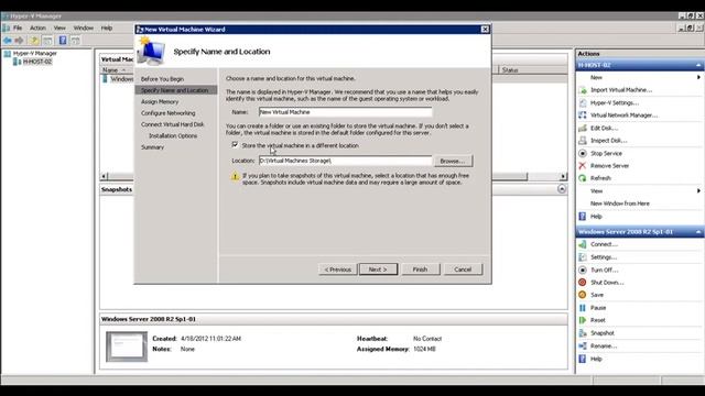 Hyper V install Configure management Create Virtual Machine смотреть онлайн