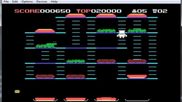 BurgerTime - MSX Microsoft - emulador MESSUI 0.152 - probado Windows 7 x64 смотреть онлайн