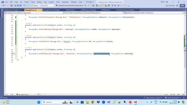 How to Show Message Box Dialog in Windows Form C# | How to Display Message Box in C#| Winform | .Ne смотреть онлайн