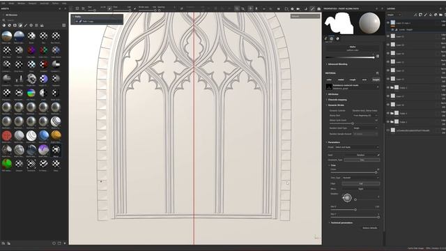 Stained Glass Gothic Window | Using Substance Painter path tool and Translucency смотреть онлайн