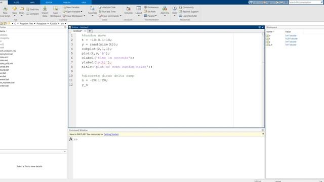 Generate Continuous and Discrete Random Noise in Matlab - Signal processing смотреть онлайн