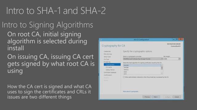 Microsoft Ignite 2016 Find out everything you wanted to know about SHA 1 to SHA 2 migrations смотреть онлайн
