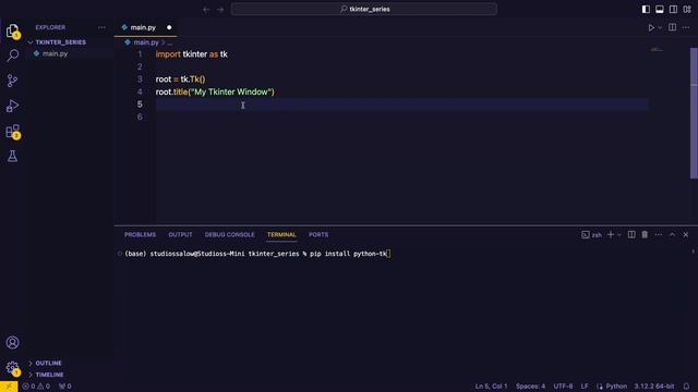 Installing Python Tkinter | Tkinter Tutorial | Creating Basic Tkinter Window смотреть онлайн