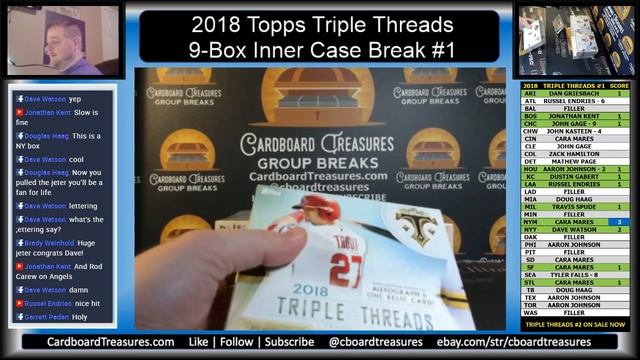 2018 Topps Triple Threads Baseball 9-Box Case Break #1 смотреть онлайн