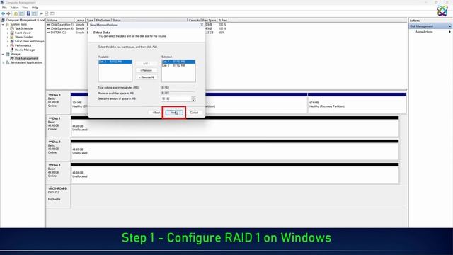 How to Configure RAID 1 ( Mirroring ) in Windows 11/10/8/7 смотреть онлайн