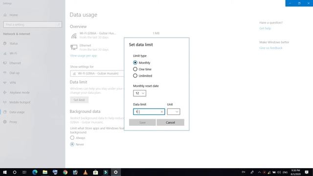 How to set data limit in windows 10 смотреть онлайн