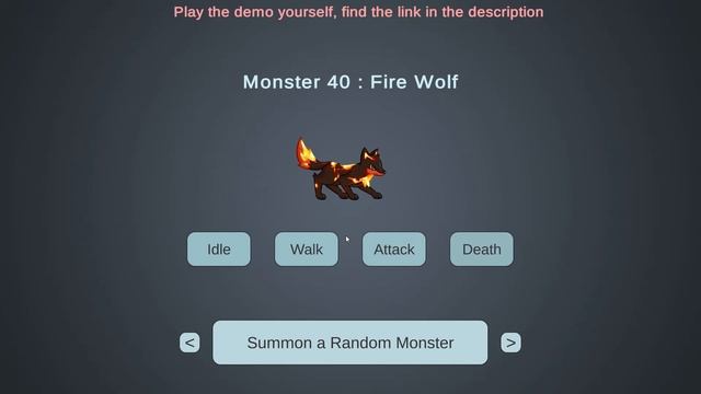 Fully animated 2D monsters for all game developers [Unity3D and other engines] смотреть онлайн