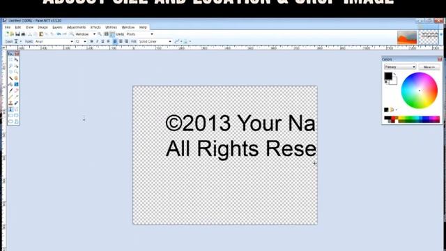 Easy Watermarking Images with Paint.net смотреть онлайн