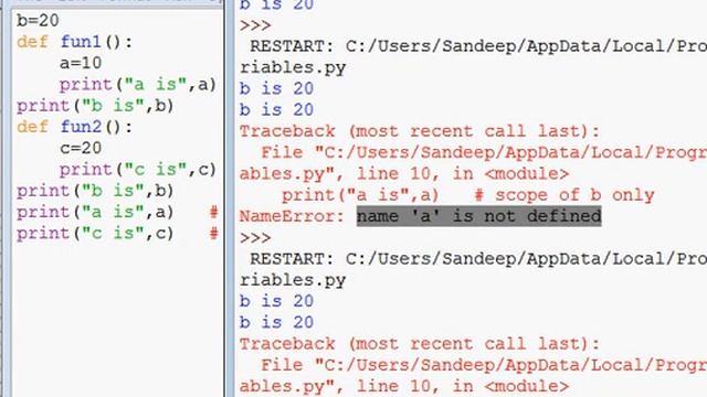 scope of variables смотреть онлайн
