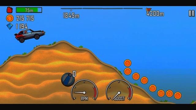 Hill Climb Racing 1 - FAST CAR in beach| Gameplay Walkthrough смотреть онлайн