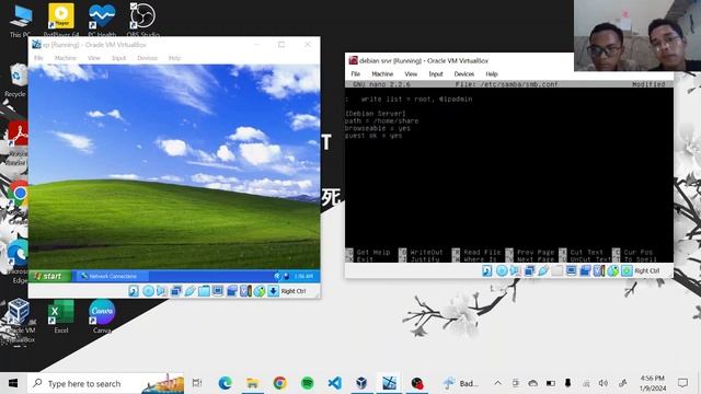 TUTORIAL SAMBA FILE SERVER DEBIAN DAN WINDOWS XP смотреть онлайн
