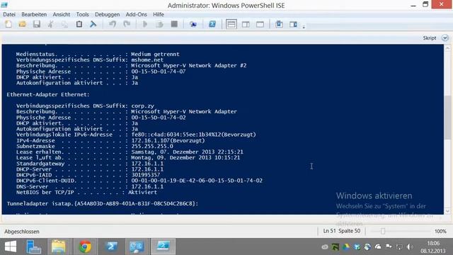 Windows Kommandozeile ipconfig und ping смотреть онлайн
