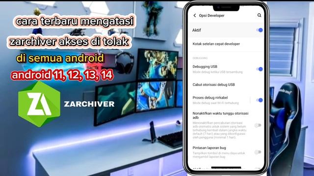 cara mengatasi zarchiver akses di tolak android 12, 13, 14 terbaru 2024 смотреть онлайн