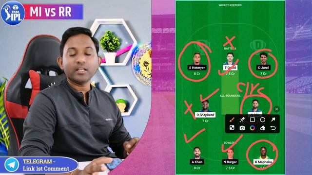 MI vs RR 2Cr dream11 Team | MI vs RR dream11 | Mi vs rr team, Mi vs rr prediction смотреть онлайн