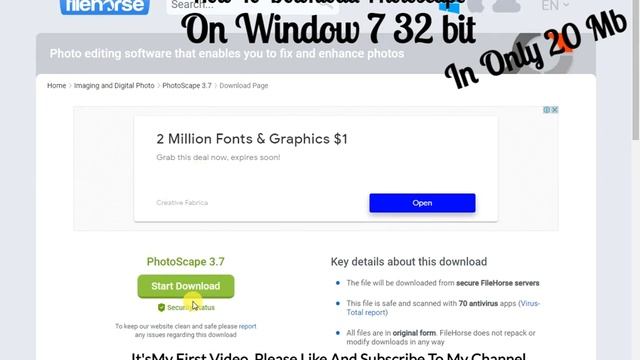 How To Download Photoscape On Window 7 32&64 bit free only 20 mb смотреть онлайн