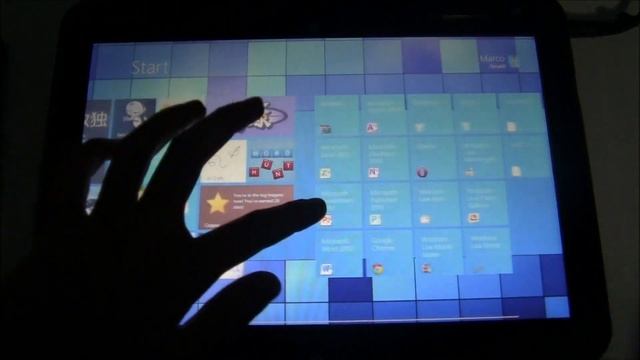 Windows 8 Developer Preview on Tablet PC HP TouchSmart tm2-2101sl смотреть онлайн