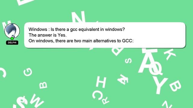Windows : Is there a gcc equivalent in windows? смотреть онлайн