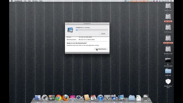 My Geekbench Mac OS Lion смотреть онлайн