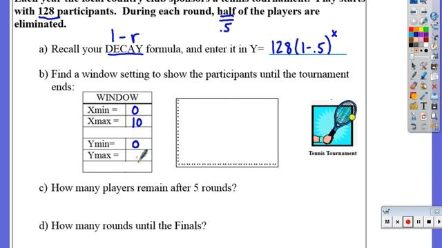Alg II Data Window Setting & Scatterplots смотреть онлайн