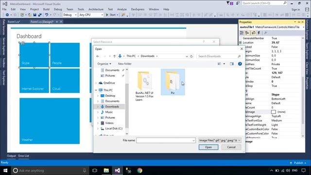 C# Tutorial - Metro Modern Flat UI Dashboard winforms Design | FoxLearn смотреть онлайн