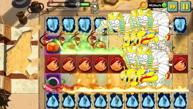 PvZ 2 - Jack O' Lantern vs. Pyre Vine & Gameplay in Plants vs. Zombies 2 смотреть онлайн