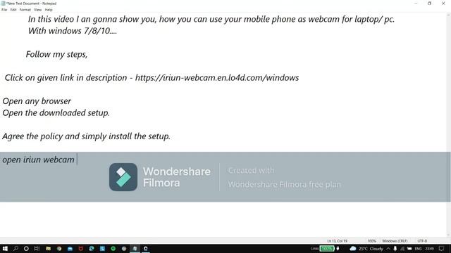 How to use your mobile as Webcam ????? | Wirelessly - Easy...!!! | For online meetings. смотреть онлайн