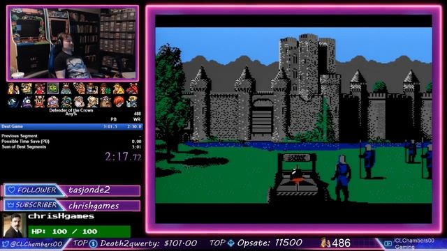 #91 NES Defender of the Crown 2:40.800 [PB] - Twitch Stream смотреть онлайн