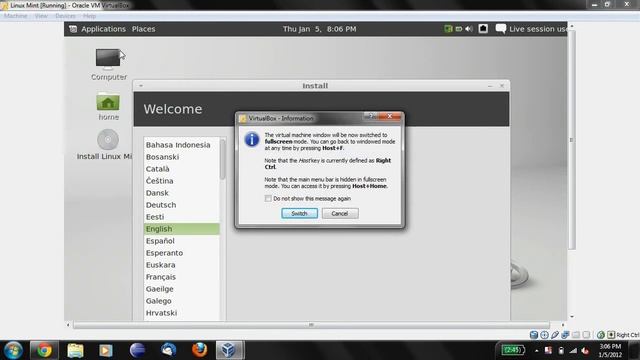 How to Install Linux Mint on Virtual Box in MS Windows смотреть онлайн