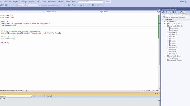 Visual Studio 2019 com Espeak no Windows смотреть онлайн