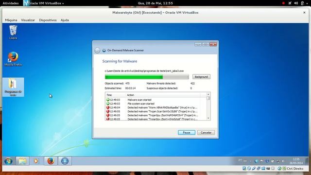 Teste de antivírus 2014: Outpost Free Security Suite - 89,39% смотреть онлайн