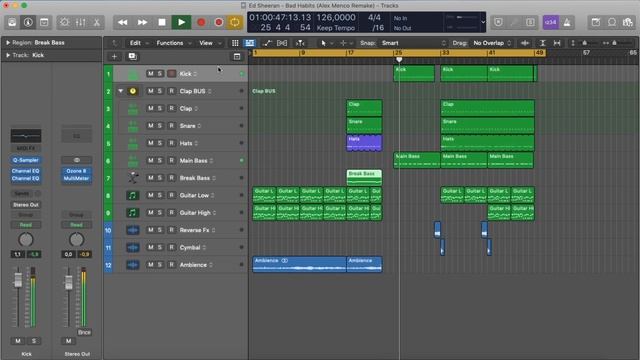 Ed Sheeran - Bad Habits (Logic Pro X Remake) / Instrumental смотреть онлайн