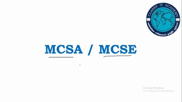 தமிழில் MCSA MCSE WINDOWS SERVER INTRODUCTION in Tamil CLASSY IT ACADEMY смотреть онлайн