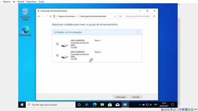 RAID 1 en virtual box con Windows 10 смотреть онлайн