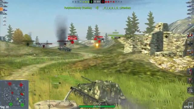 World of Tanks Blitz - СУ-100М1 смотреть онлайн